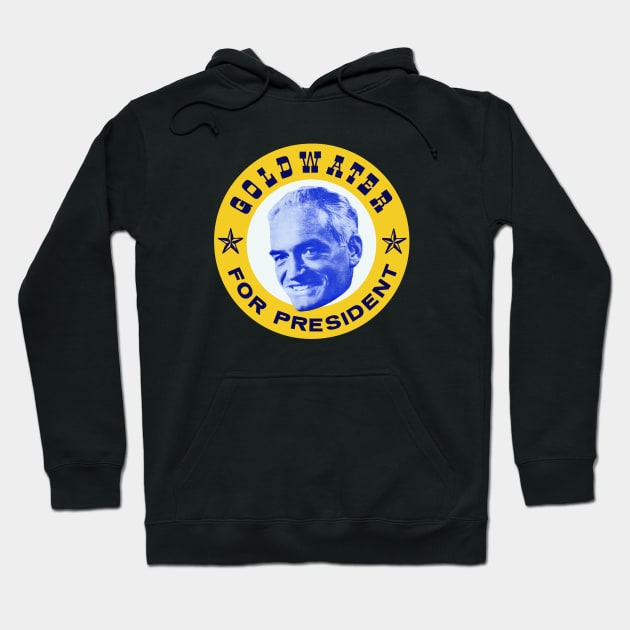 1964 Barry Goldwater for President Hoodie by historicimage